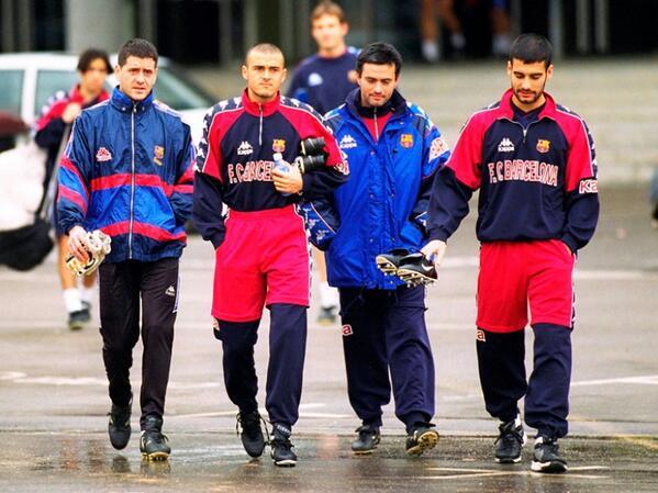 Busquets Luis Enrique Mourinho y Guardiola