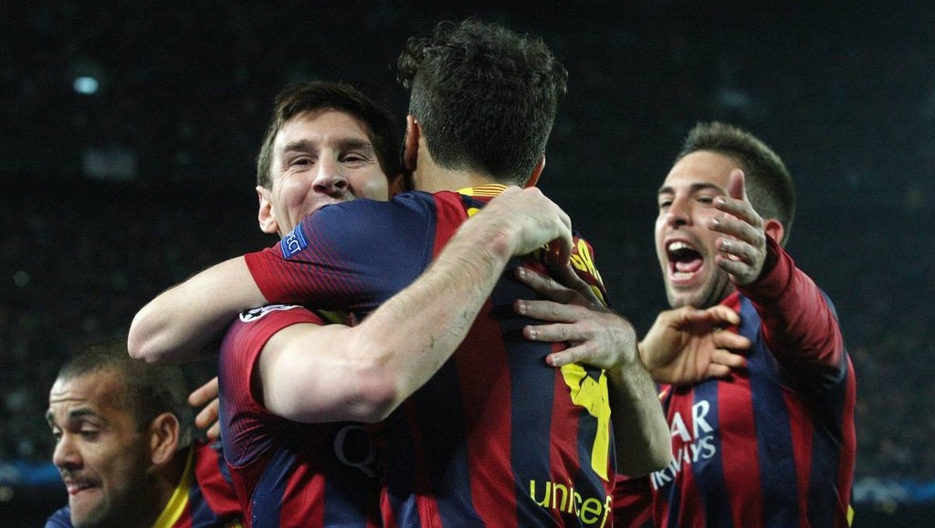 Messi celebrando un gol