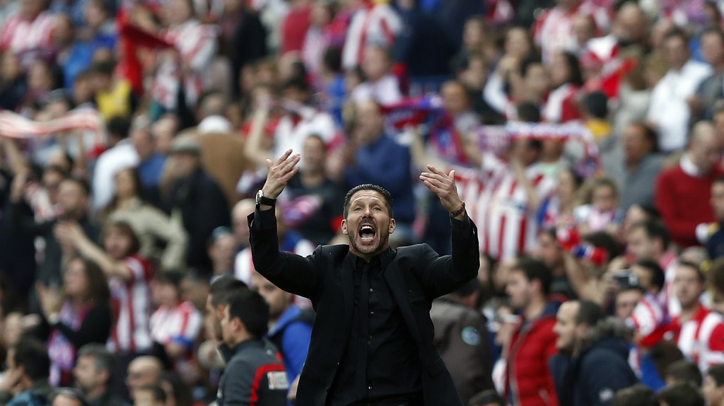 Diego Simeone animando