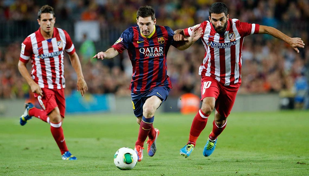 Messi Arda Turan y Koke