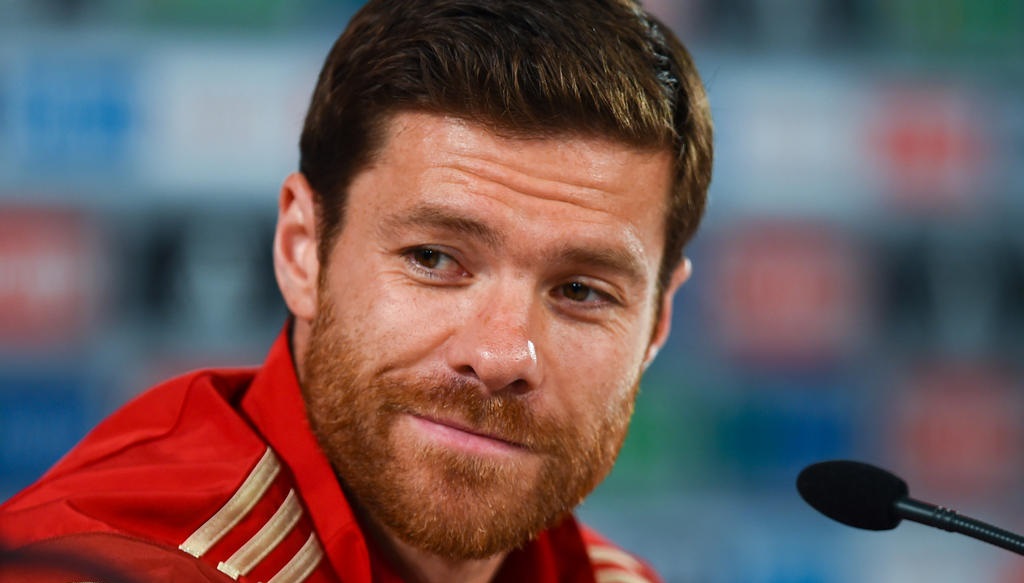 Xabi Alonso en rueda de prensa