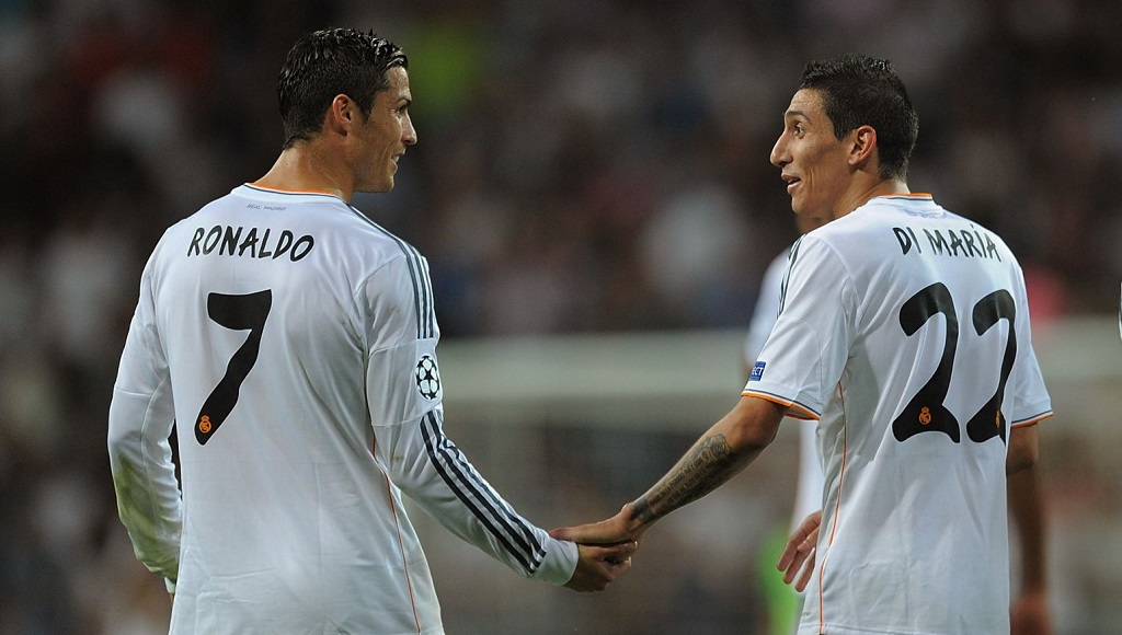 Angel Di Maria y Cristiano Ronaldo