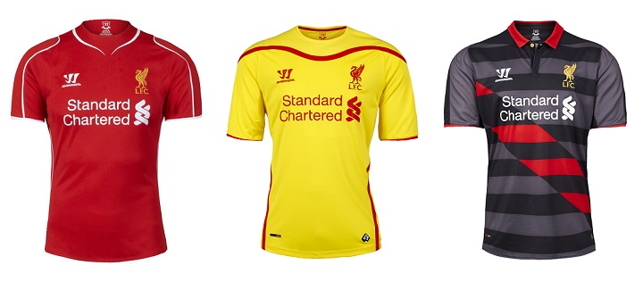 Camisetas Liverpool 2014-2015