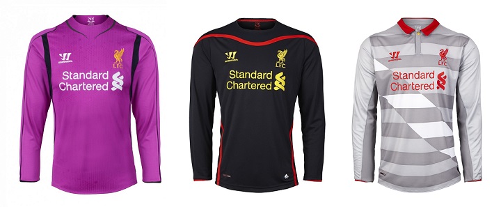 Camisetas de portero Liverpool 2014-2015