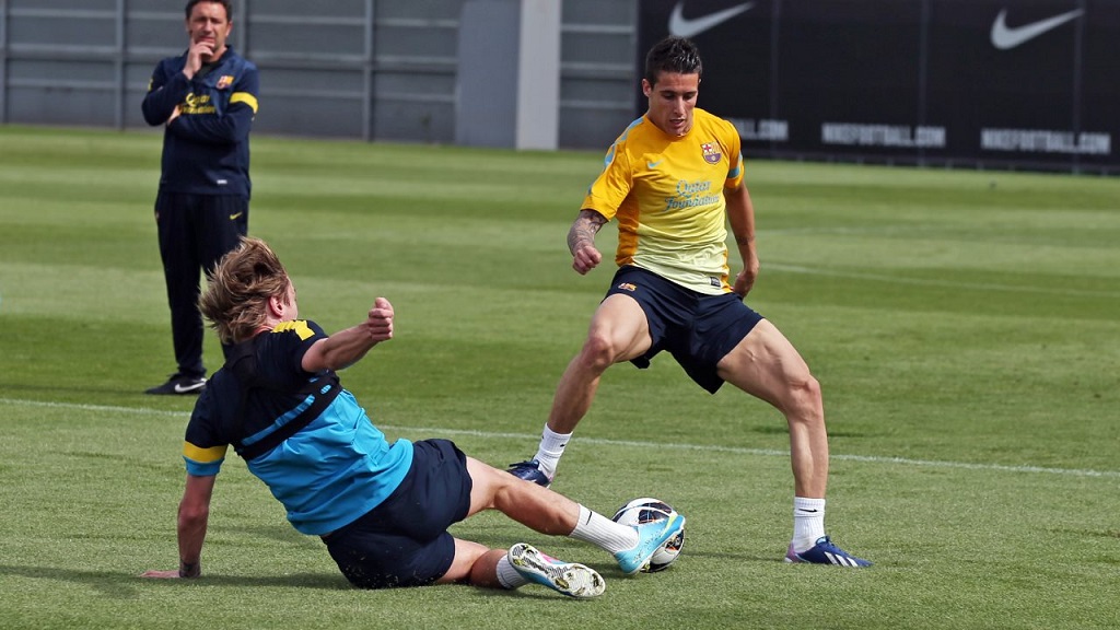 Cristian Tello entrenamiento