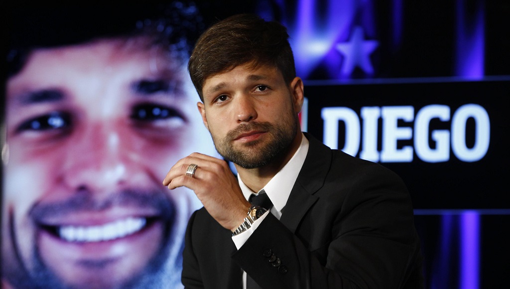 Diego Ribas en una presentacion