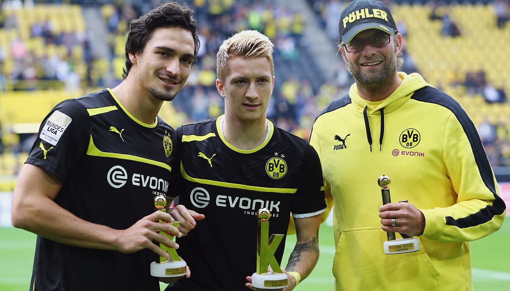 Hummels Reus y Klopp