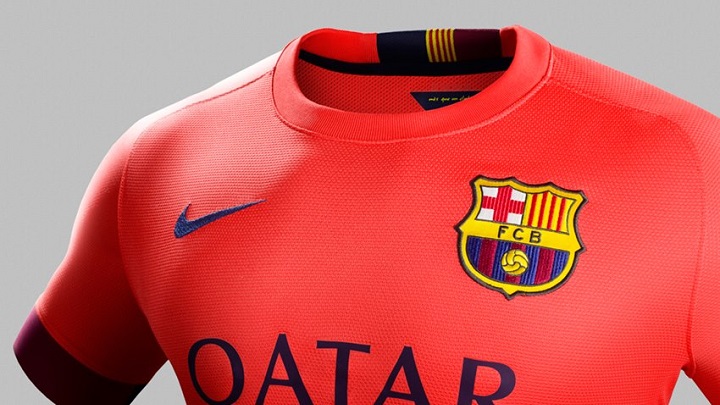 segunda camiseta FC Barcelona 2014-2015