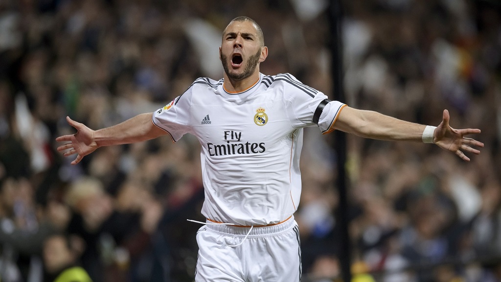 Karim Benzema celebrando un gol