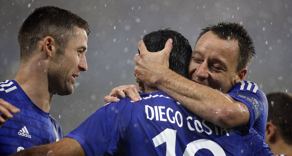 Terry Cahill y Diego Costa