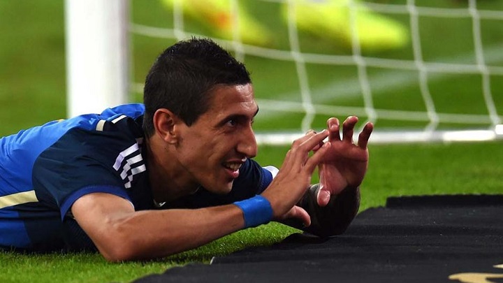 Angel Di Maria celebrando un gol