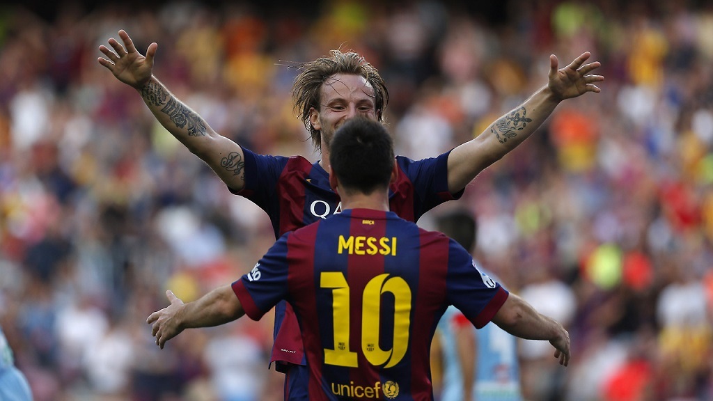 Leo Messi y Rakitic