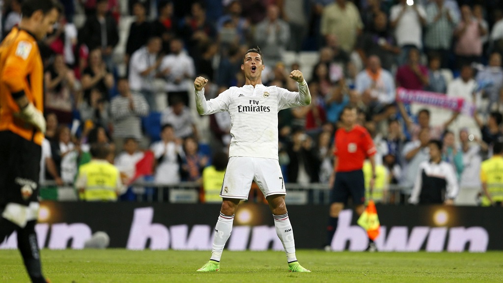 Cristiano celebrando un gol