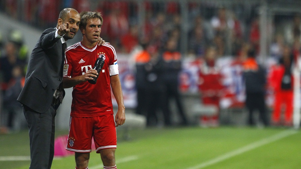 Pep Guardiola y Lahm