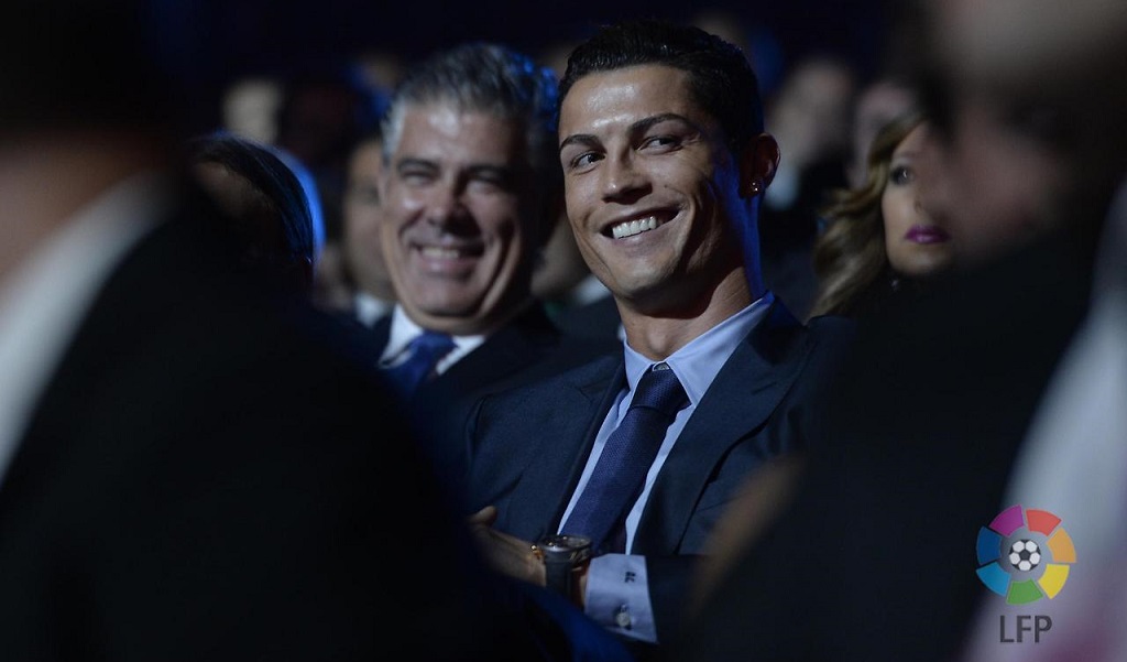 Cristiano Ronaldo sonriendo