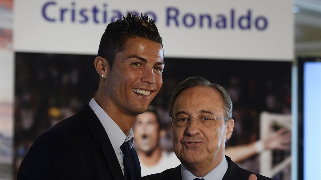 Cristiano y Florentino Perez