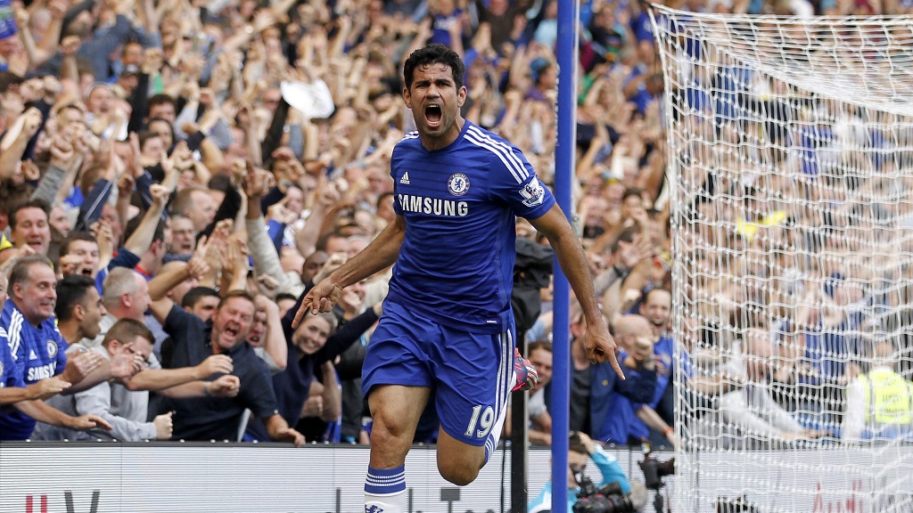 Diego Costa celebrando un gol