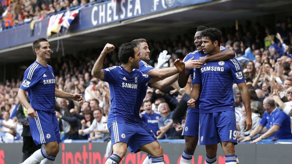 Diego Costa celebrando su gol