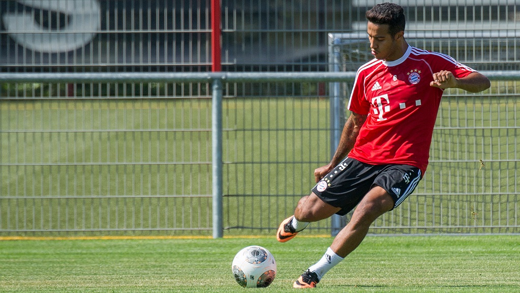 Thiago Alcantara entrenando