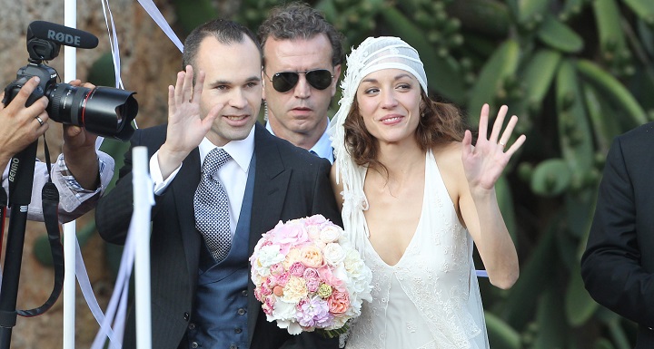 Andres Iniesta y Anna Ortiz