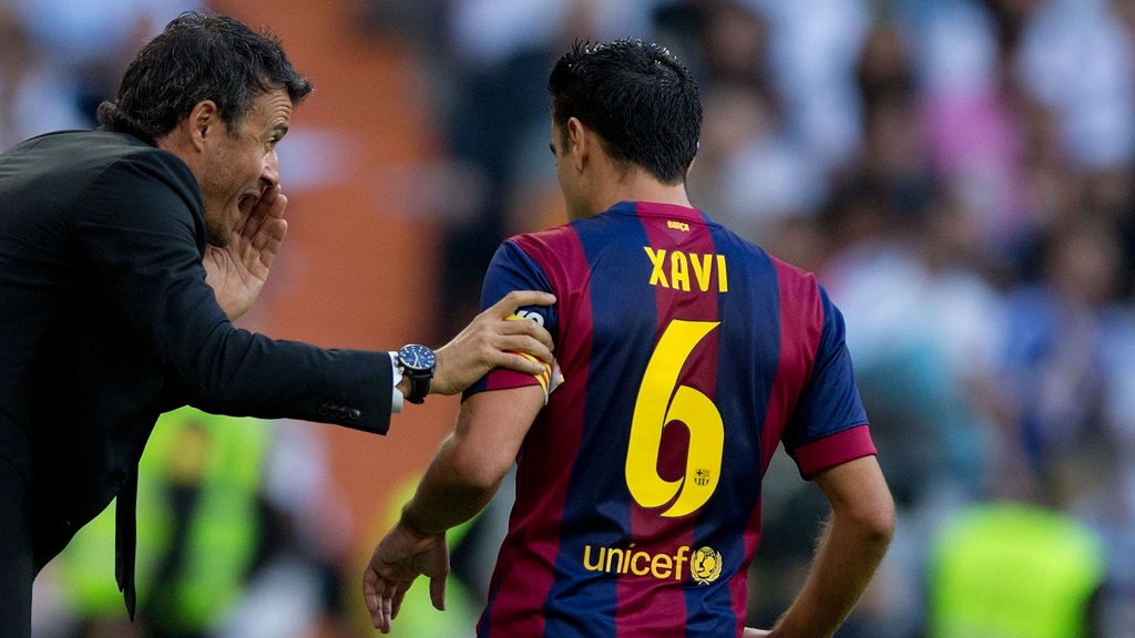 Luis Enrique y Xavi