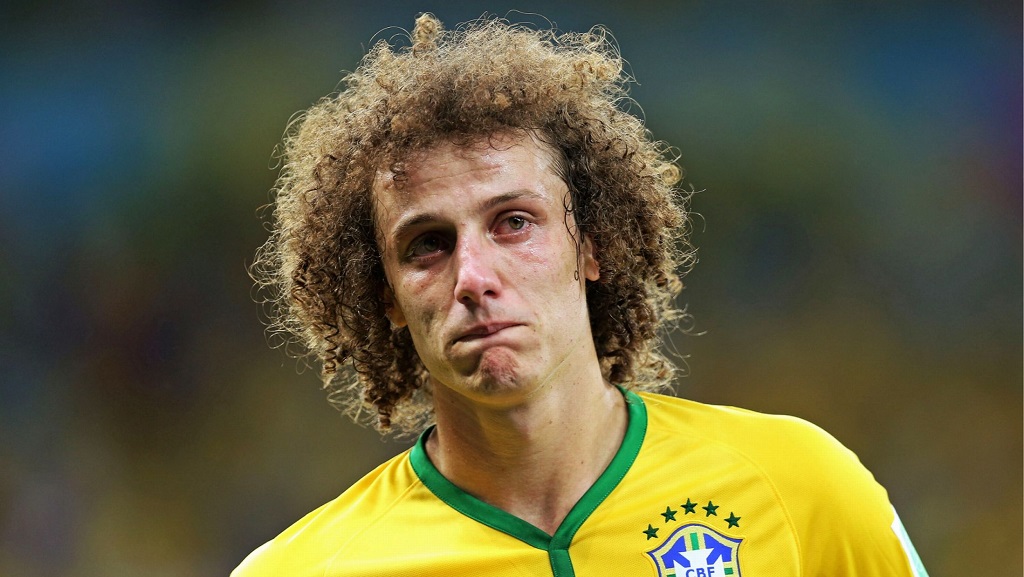 David Luiz llorando