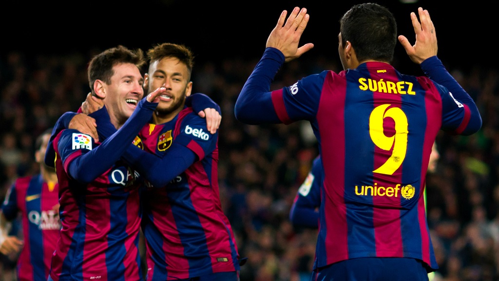 Messi Neymar y Suarez