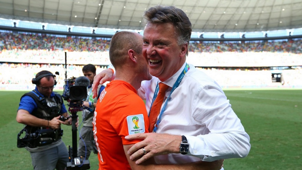 Van Gaal y Robben