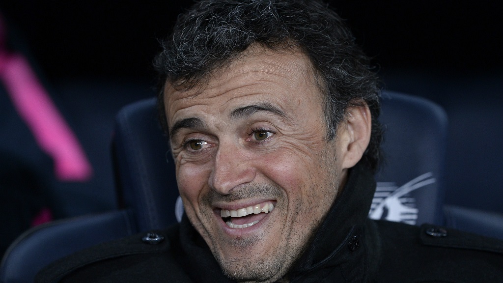 Luis Enrique sonriendo