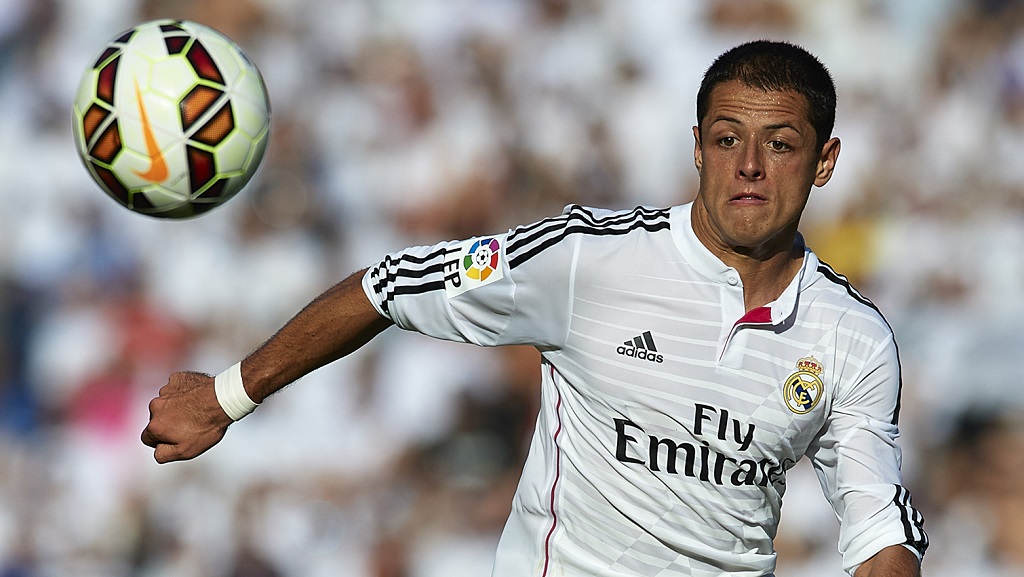 Chicharito Hernández en un partido