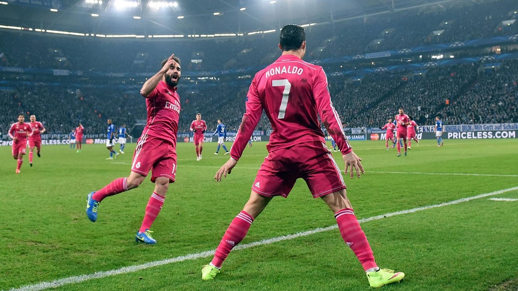 Cristiano Ronaldo feliz celebrando su gol