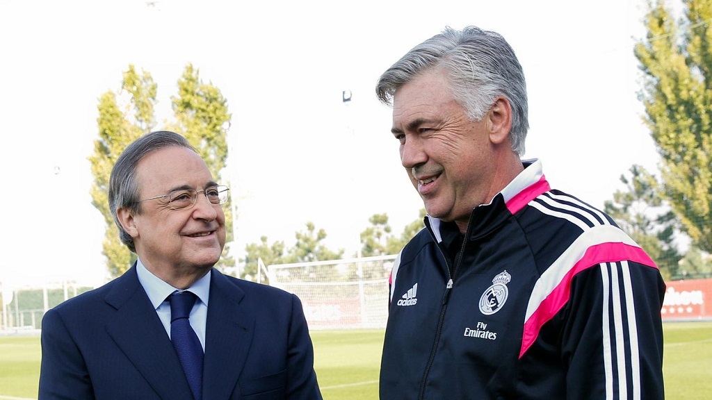 Florentino y Ancelotti