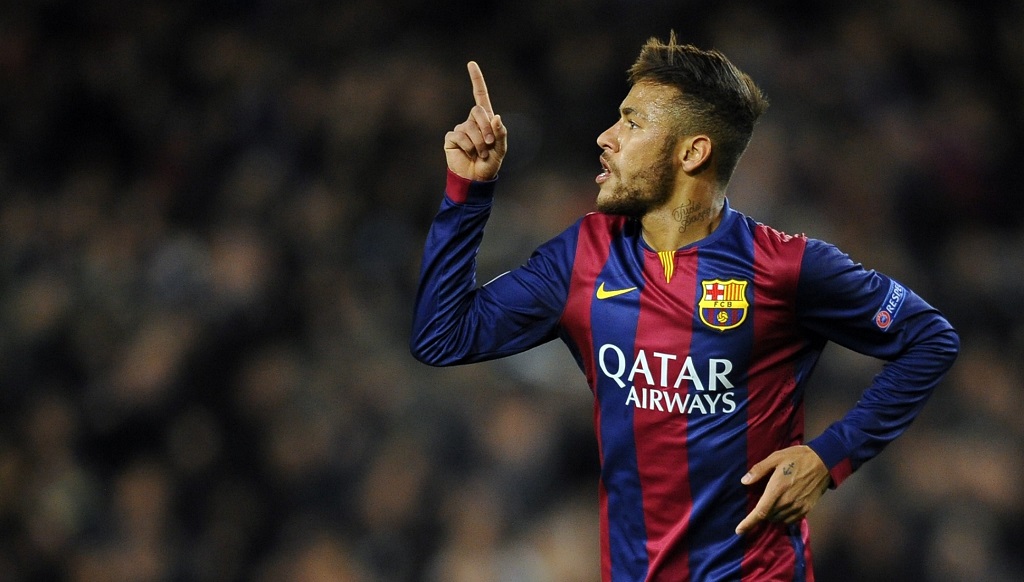 Neymar celebrando un gol