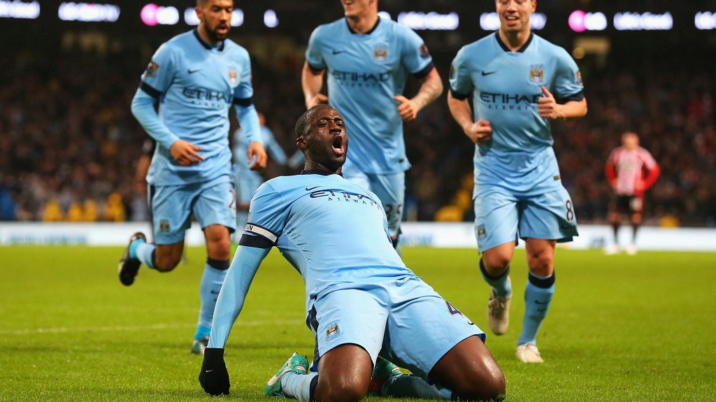 Yaya Toure celebrando un gol