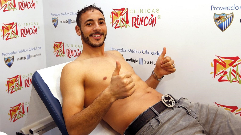 Nordin Amrabat en el reconocimiento médico