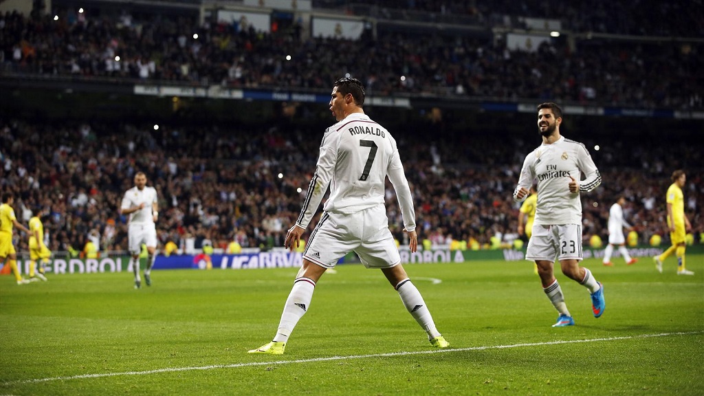 Cristiano Ronaldo celebrando su gol