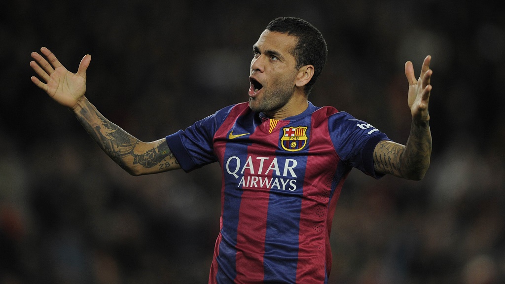 Dani Alves feliz