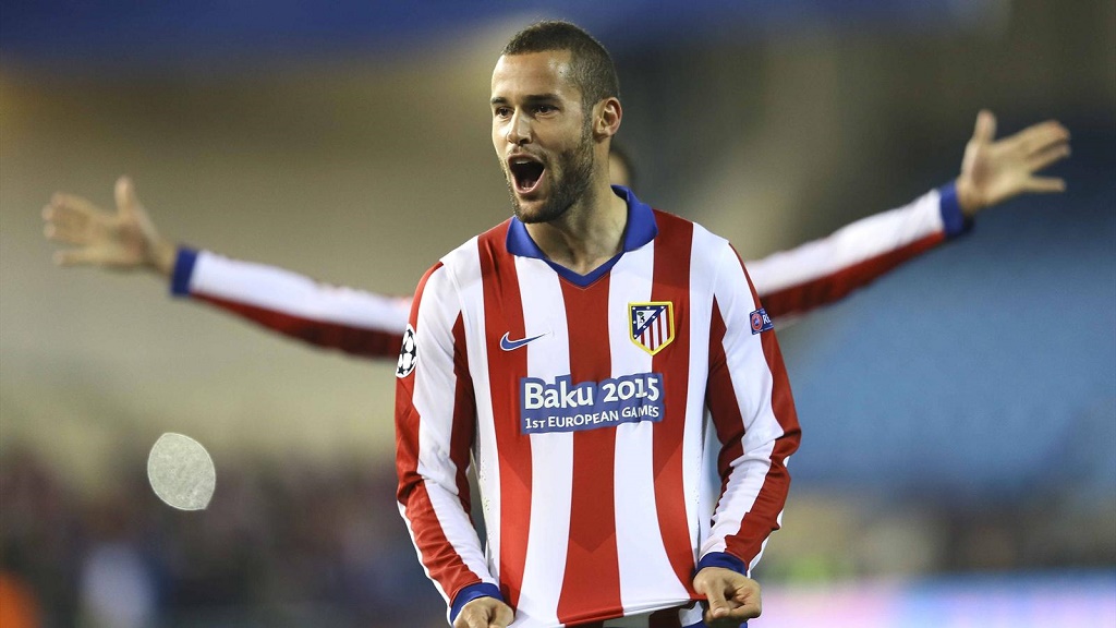 Mario Suárez celebrando su gol