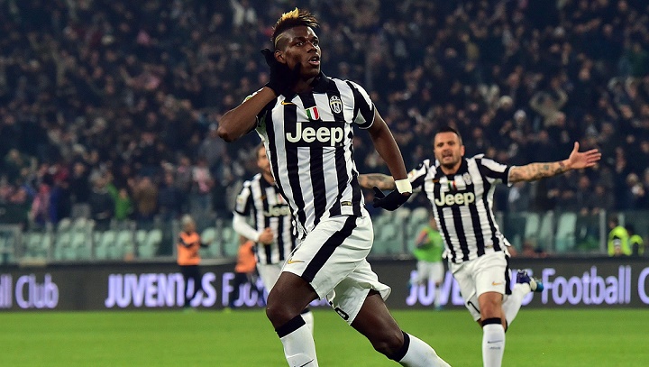 Paul Pogba celebrando un gol