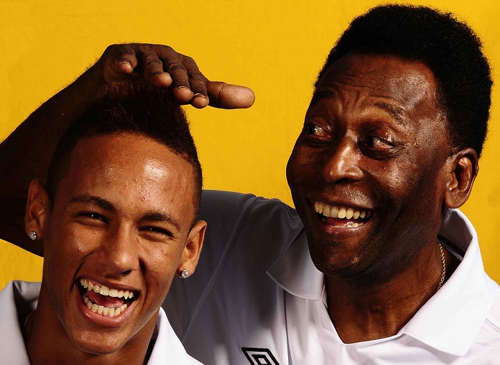 Pelé y Neymar juntos