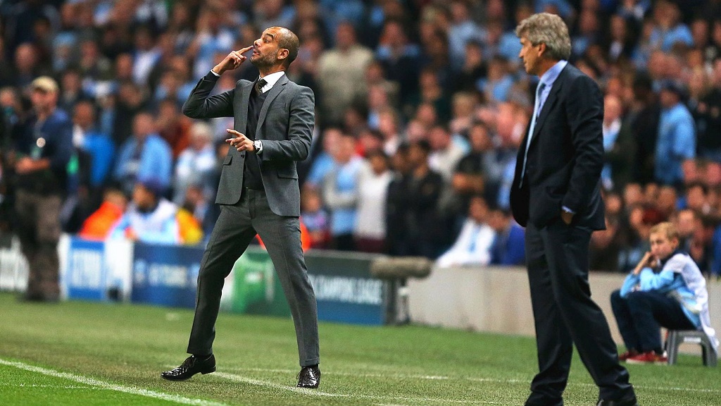 Pep Guardiola y Manuel Pellegrini 2