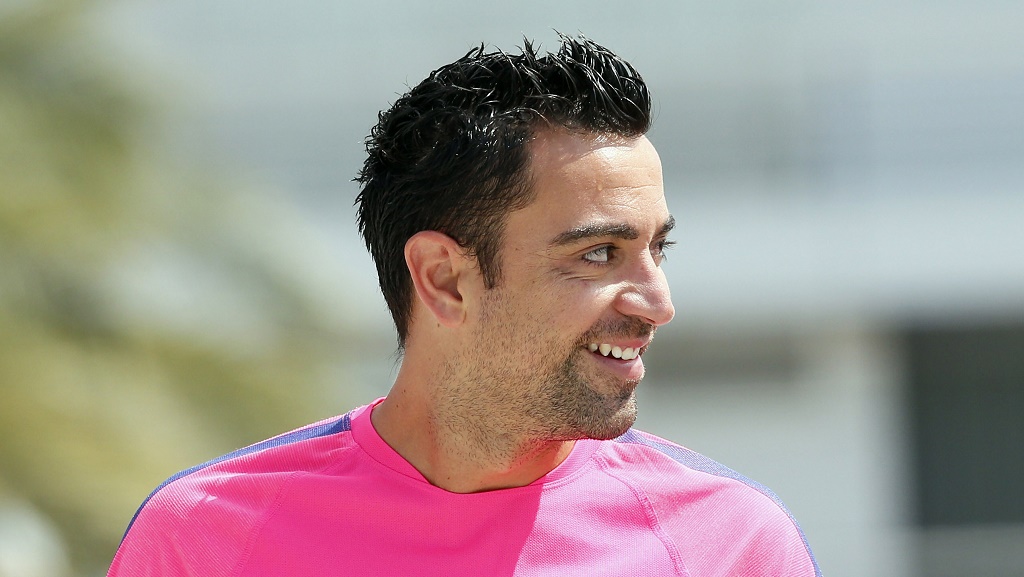 Xavi Hernández sonriendo
