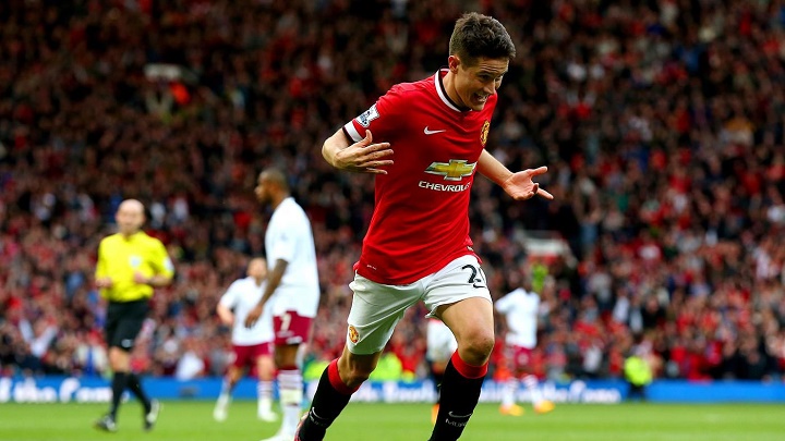 Ander Herrera celebrando un gol