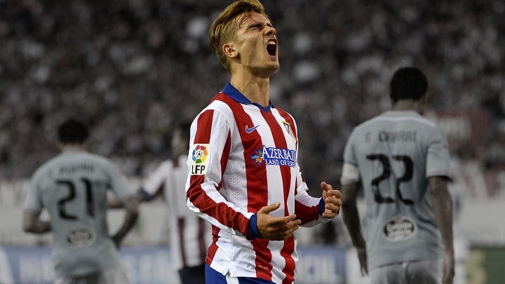 Antoine Griezmann lamentandose