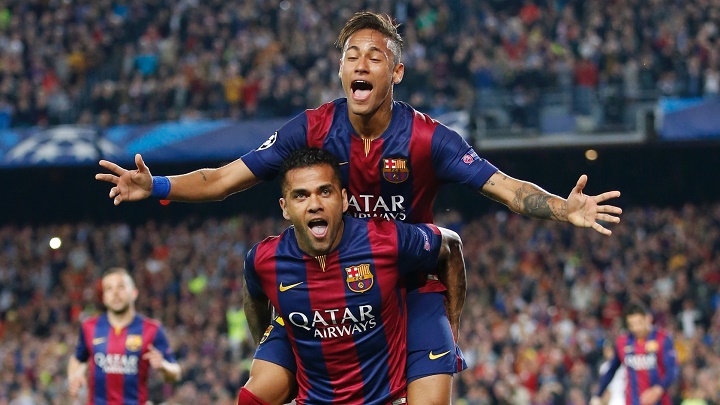 Dani Alves y Neymar