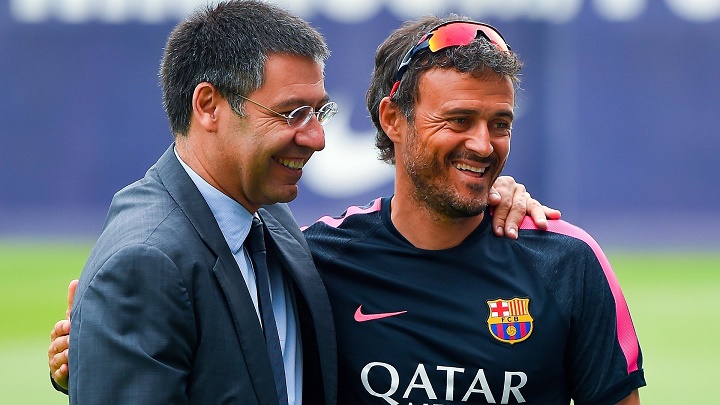 Luis Enrique y Bartomeu