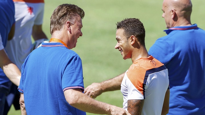 Memphis Depay y Van Gaal