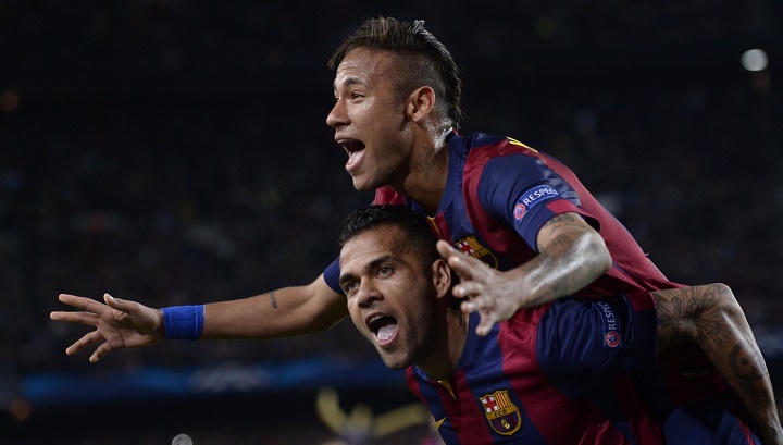 Neymar y Dani Alves