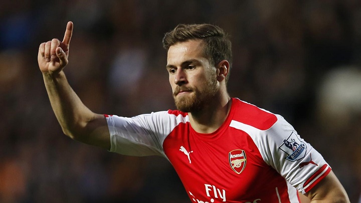 Aaron Ramsey feliz