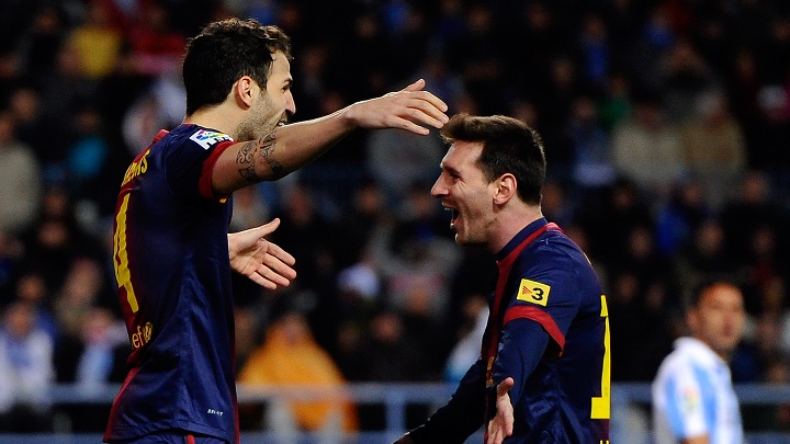 Cesc y Messi